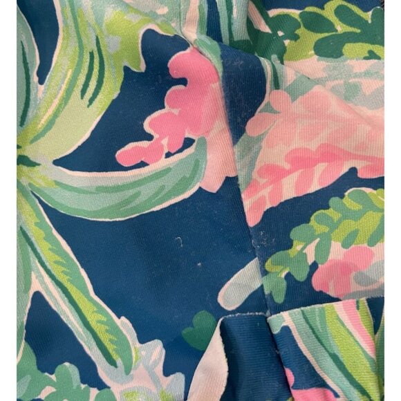 Girl's Lilly Pulitzer Long Sleeve Rash Guard Swim Pink Blue Green Size 14 - Picture 3 of 4